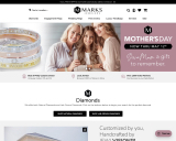The Marks Jewelers project when viewed at larger screen sizes.