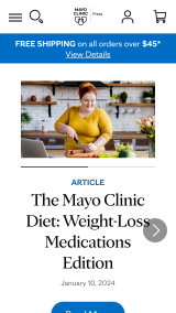 The Mayo Clinic Press project when viewed at smaller screen sizes.
